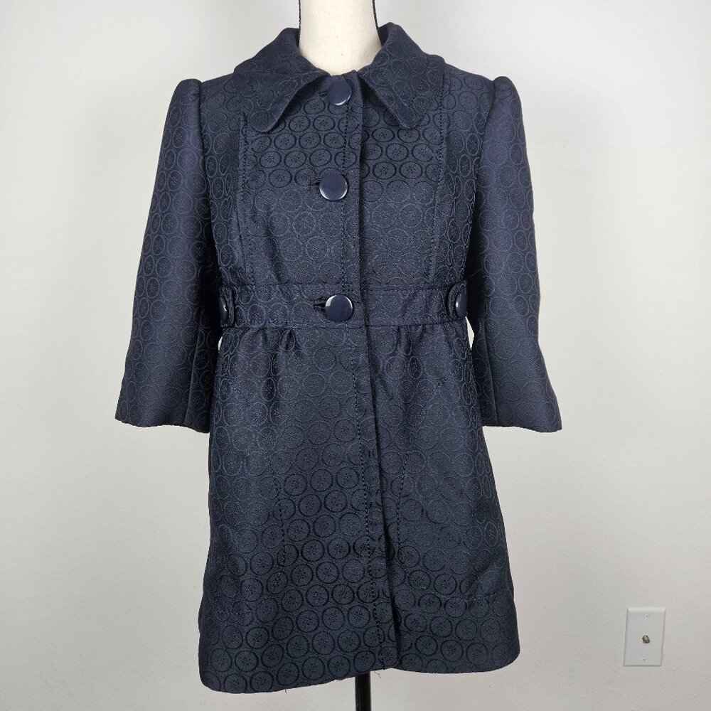 Women's Navy Blue Button up Peacoat Size 10